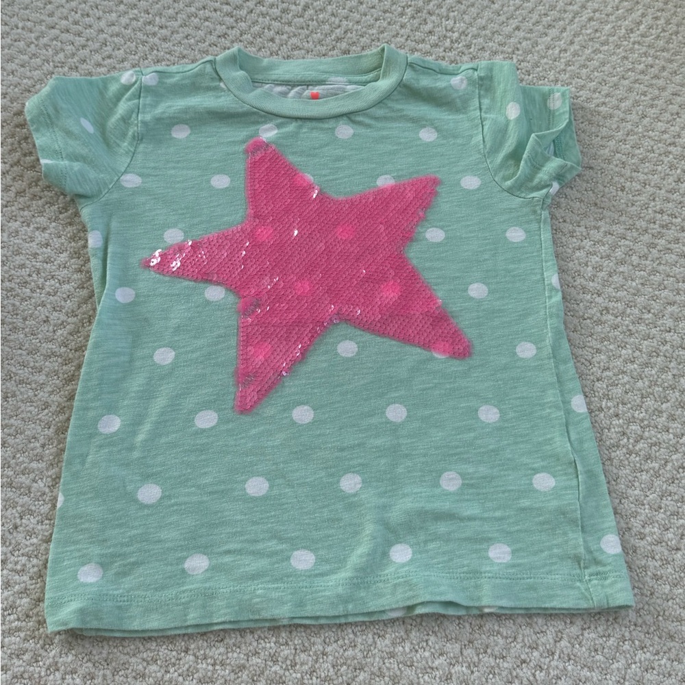 Crewcuts Sparkle Starfish Tee - Size 4/5